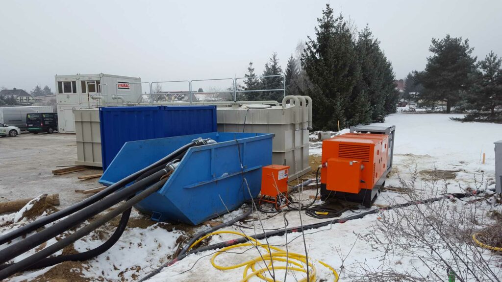 Projekt Wasserhaltung in Walddrehna von der ABG Anlagen-, Bau- und Betriebsgesellschaft mbH Dresden