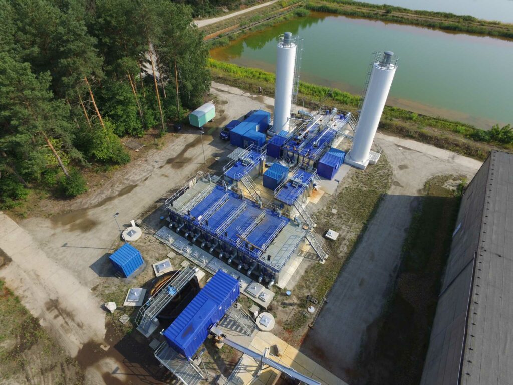 mobile Wasseraufbereitungsanlage in Burgneudorf von der ABG Anlage-, Bau- und Betriebsgesellschaft mbH in Dresden