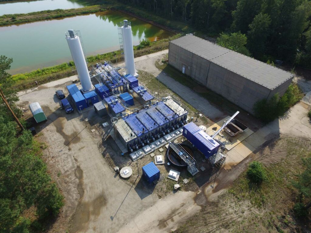 mobile Wasseraufbereitungsanlage in Burgneudorf von der ABG Anlage-, Bau- und Betriebsgesellschaft mbH in Dresden