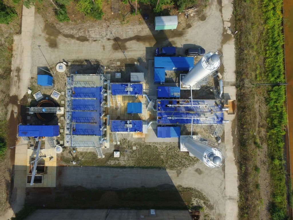 mobile Wasseraufbereitungsanlage in Burgneudorf von der ABG Anlage-, Bau- und Betriebsgesellschaft mbH in Dresden