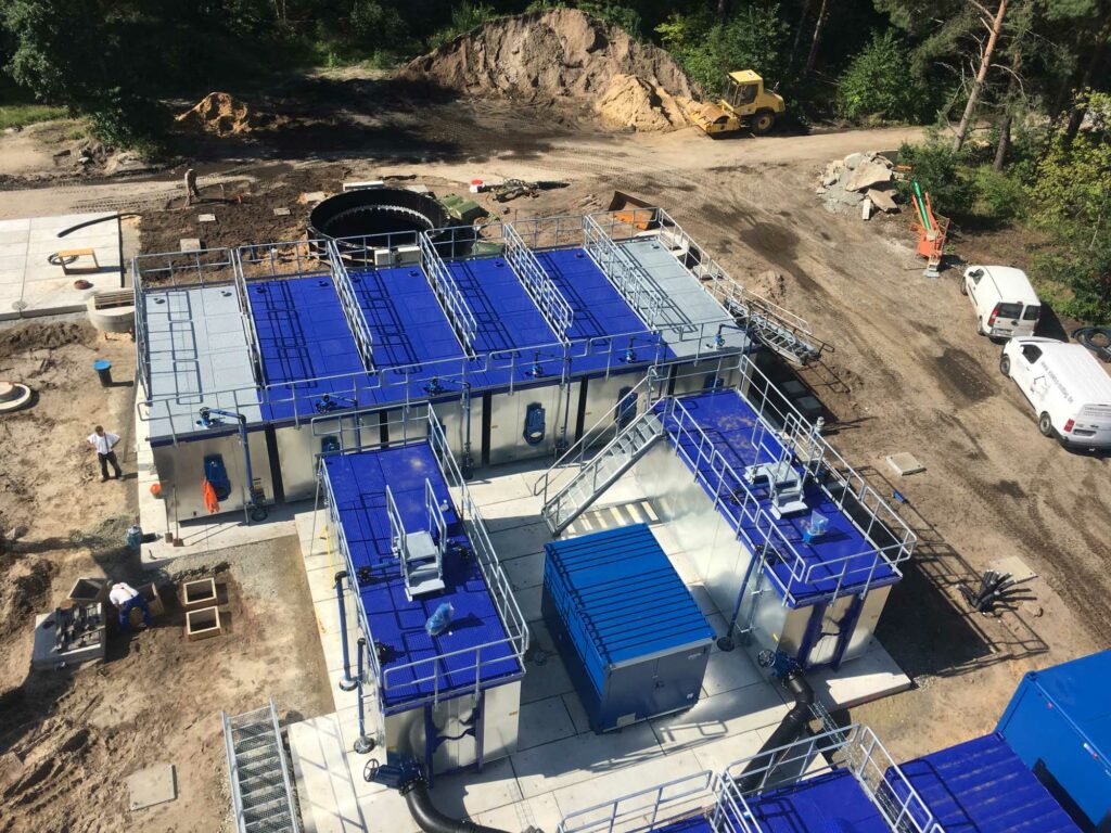 mobile Wasseraufbereitungsanlage in Burgneudorf von der ABG Anlage-, Bau- und Betriebsgesellschaft mbH in Dresden