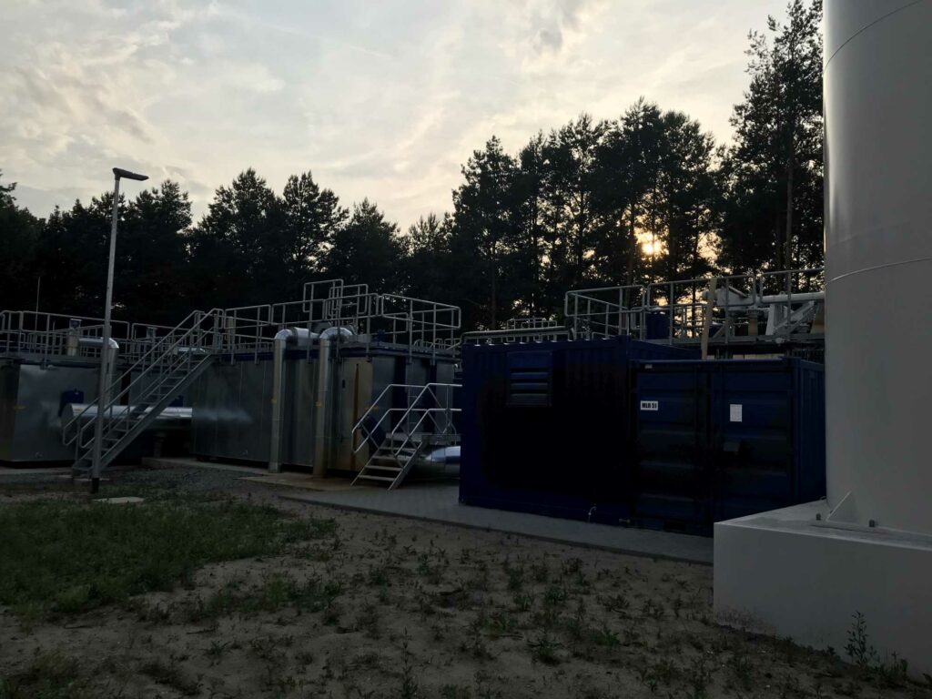 mobile Wasseraufbereitungsanlage in Burgneudorf von der ABG Anlage-, Bau- und Betriebsgesellschaft mbH in Dresden