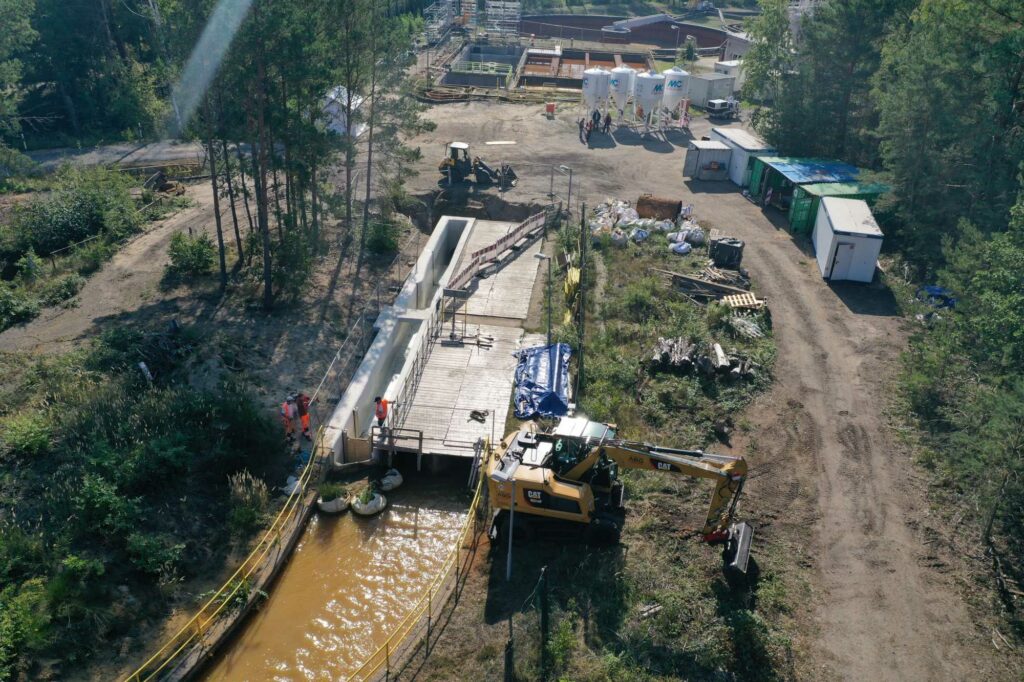 Grubenwasserreinigungsanlage von ABG Anlagenbau Dresden in Pößnitz